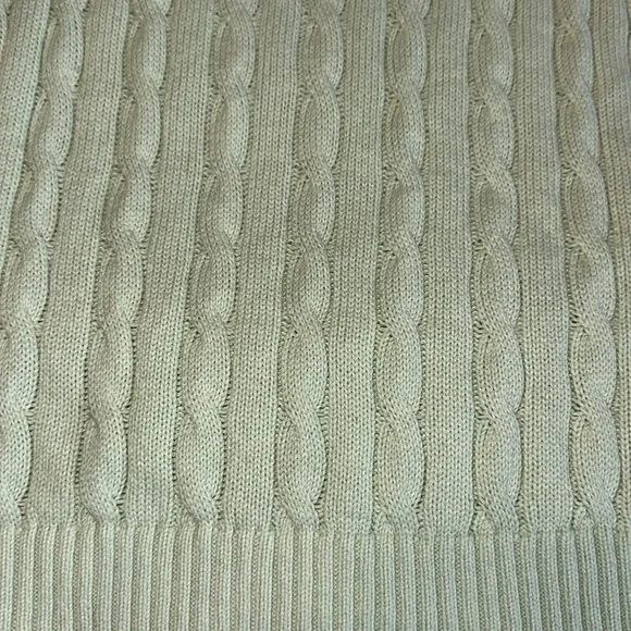 J. Galt Woman’s Cable Knit Vest in Light Green Color Size Small - Picture 8 of 10